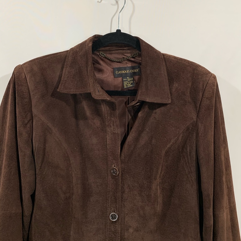 Classiques Entier Suede Chocolate Brown Jacket - Picture 2 of 11